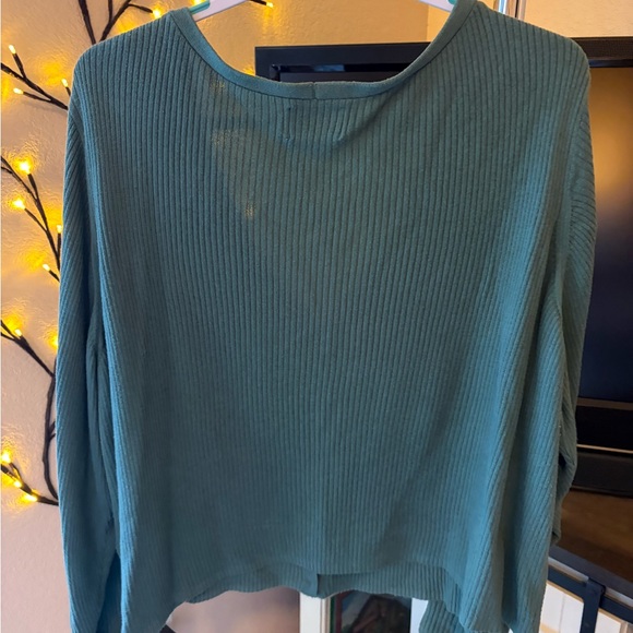 Old Navy Green Ribbed Sweater - Picture 2 of 3